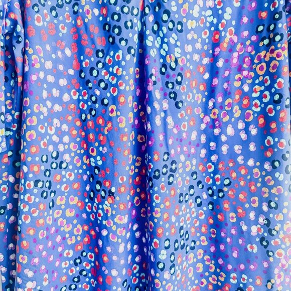 Nadya Toto Colourful Floral Knit Stretchy Comfort Dress XL - Picture 3 of 3